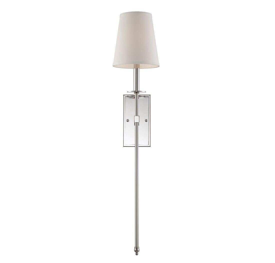 Savoy House Monroe 1 - Light Wall Light in  Polished Nickel