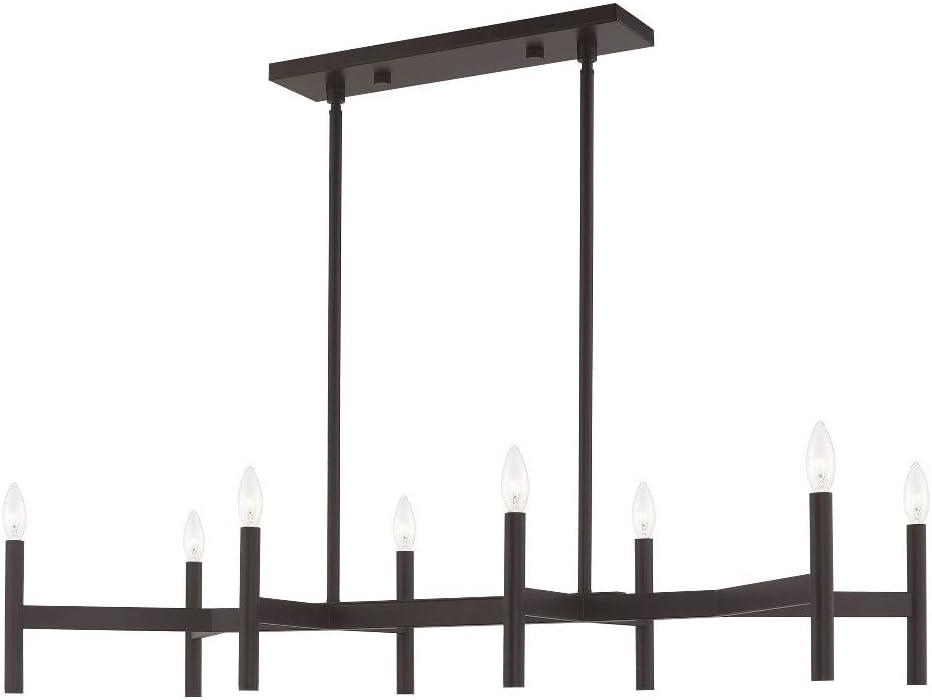 Livex Lighting Copenhagen 8 - Light Chandelier in  Brushed Nickel