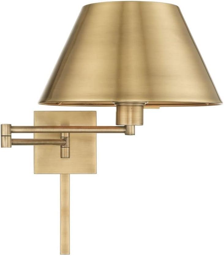 Livex Lighting 1 - Light Wall Light in  Antique Brass