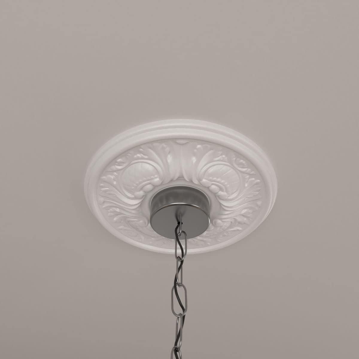 Primed Gray Urethane Wakefield Ceiling Medallion 11.75"