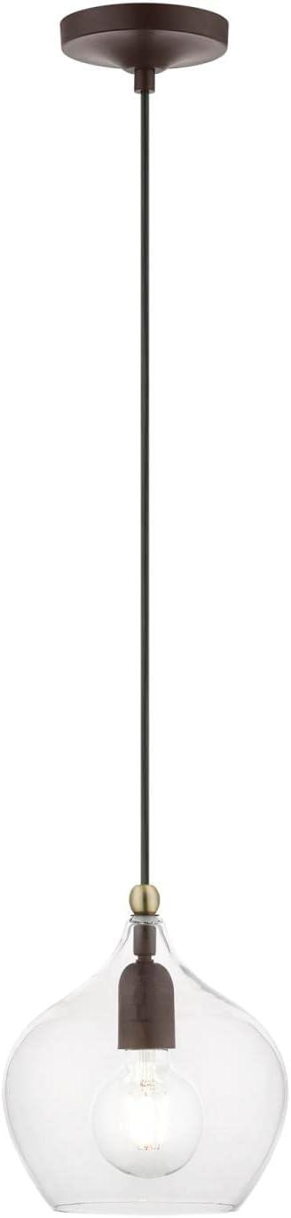 Livex Lighting Aldrich 1 - Light Pendant in  Bronze/Antique Brass