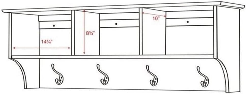 Prepac White Entryway Cubbie Shelf