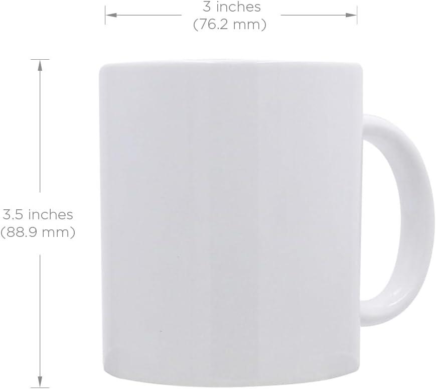 White Ceramic 11 oz Microwave Safe Coffee Mugs Set