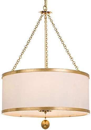 Six Light Chandelier-Antique Gold Finish    -Traditional Installation Crystorama Lighting 518-Ga