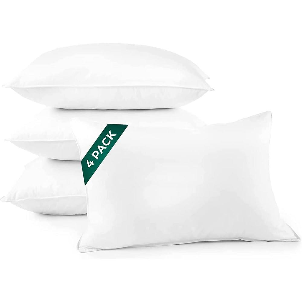 Downlite Medium Polyfill Pillows 4 Pack (Set of 4)