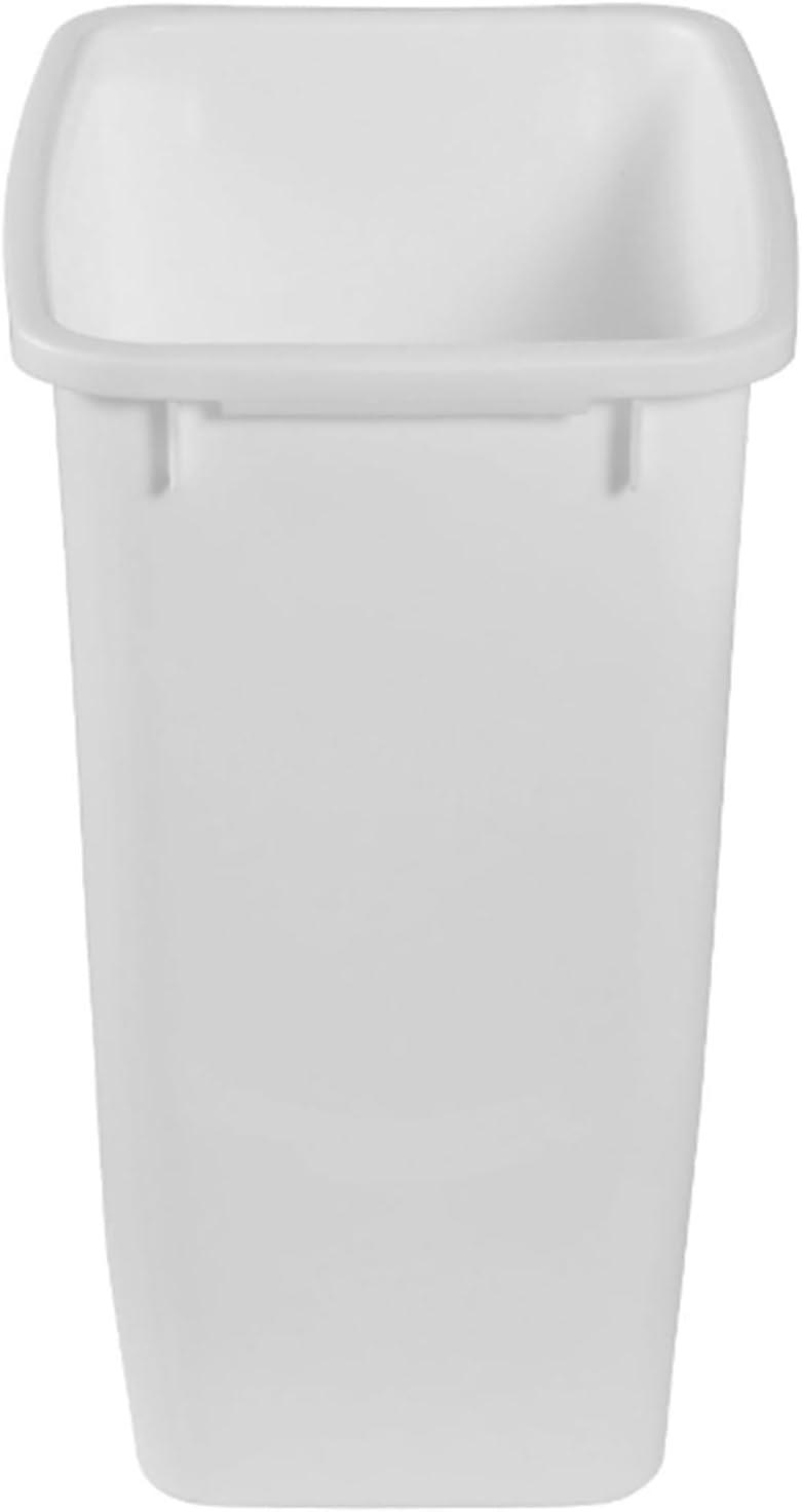 Rubbermaid 21 Quart Traditional Open-Top Wastebasket Indoor Trash Bin Container for Kitchens, Bathrooms, or Home Offices, White