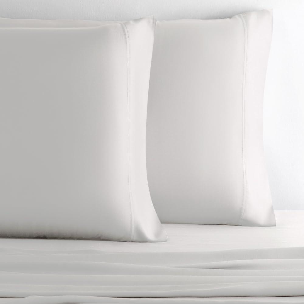 Cariloha Cariloha Retreat 2-Piece Sateen Pillowcase Set | Lyocell Material | Breathable, Corner Straps, Extra soft & Cooling