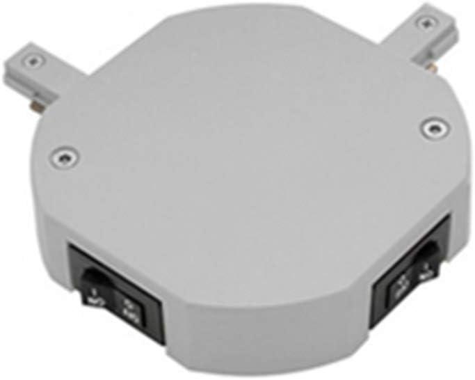 WAC Lighting THL-LEFT-2-10A-BN H Left L-Connector Current Limiter with Switch Track Accessory