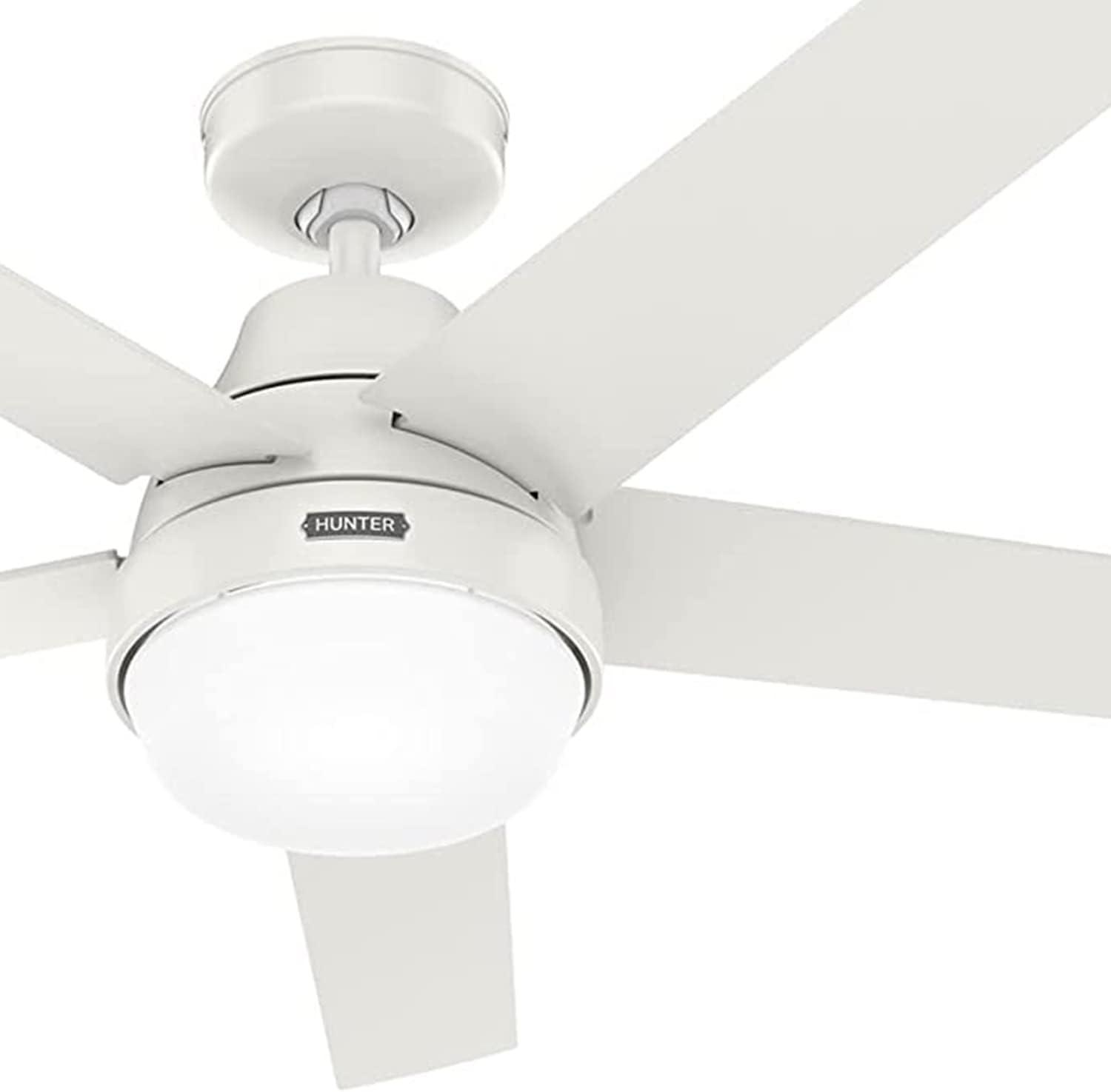 52" Aerodyne 5 - Blade Smart Standard Ceiling Fan with Lights and Remote