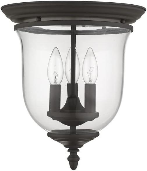 Livex Lighting - Legacy - 3 Light Flush Mount in Traditional Style - 11.5 Inches