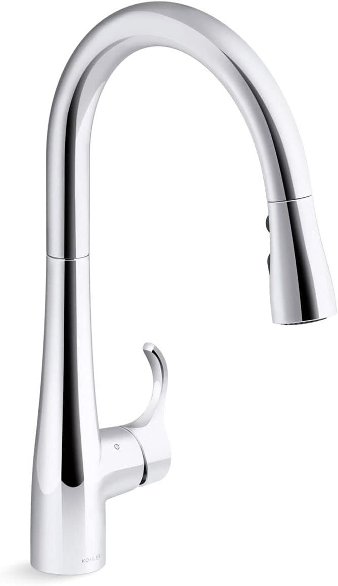 Simplice Touchless Pull-Down Kitchen Sink Faucet with Three-Function Sprayhead