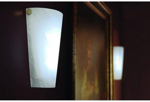 Frosted Marble Glass Conical Sconce