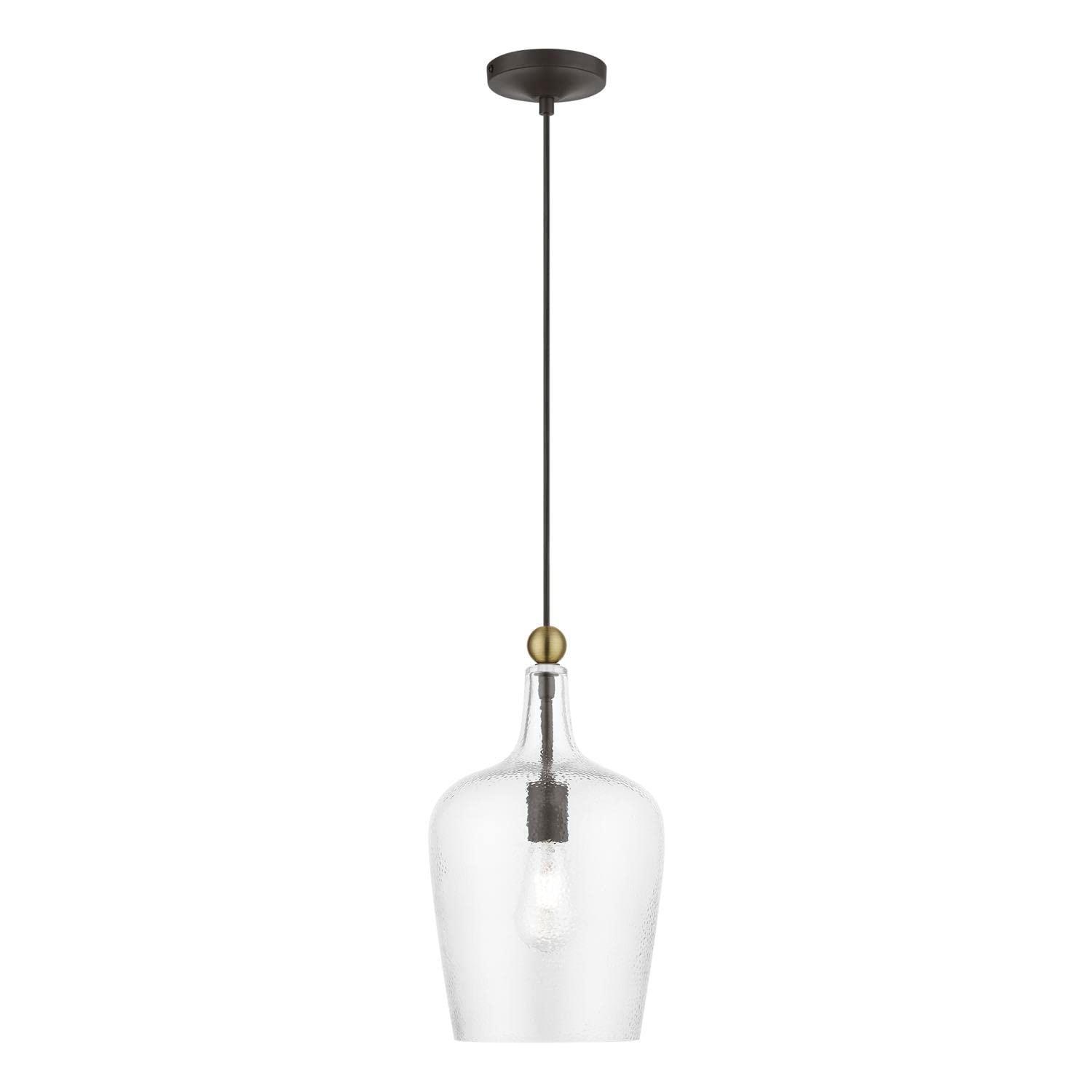 Livex Lighting Avery 1 - Light Pendant in  Bronze/Antique Brass