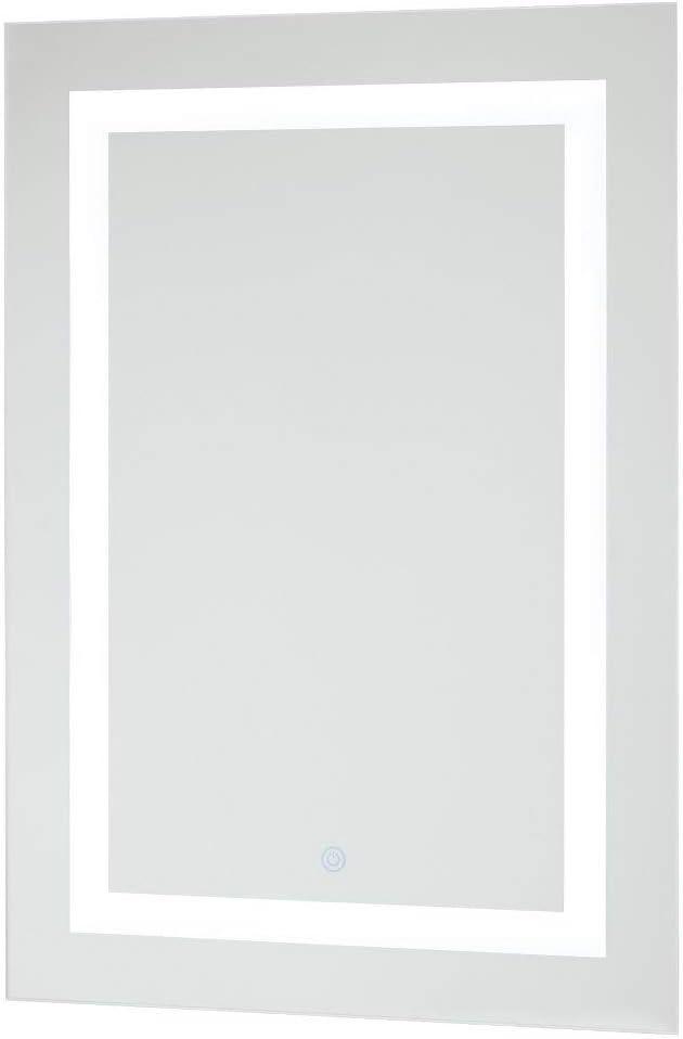 Rectangular White LED Bathroom Vanity Mirror