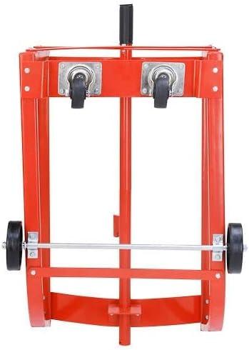 Easy Steer Drum Cradle with 5 in. & 3 in. dia. Polyolefin Wheels for 55 gal Steel Drums