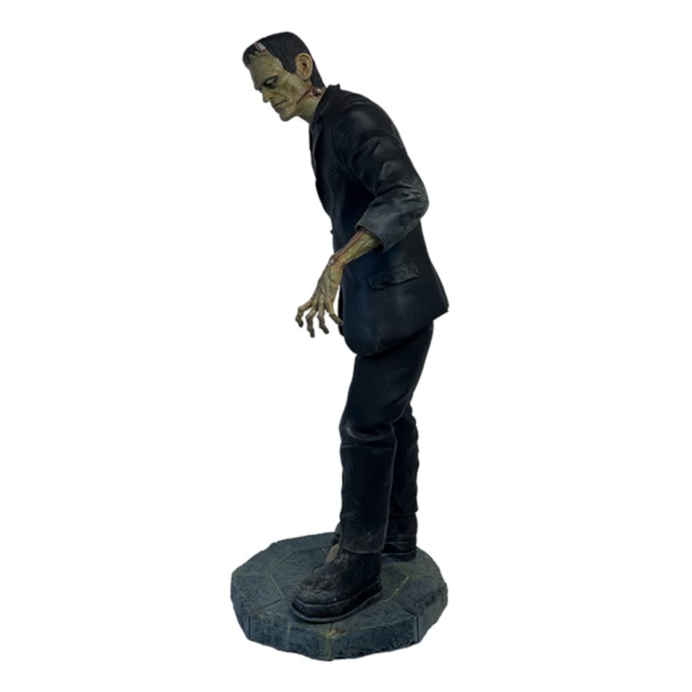 Trick or Treat Studios Universal Monsters Frankenstein Statue Halloween Decoration - 15 in - Black