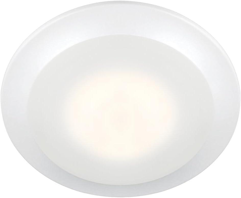 7-Inch White Aluminum LED Flush Mount Ceiling Light, 6-Pack