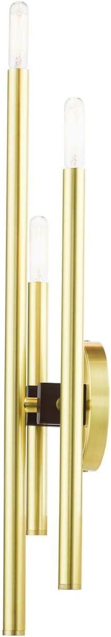 Livex Lighting Denmark 3 - Light Wall Light in  Satin Brass