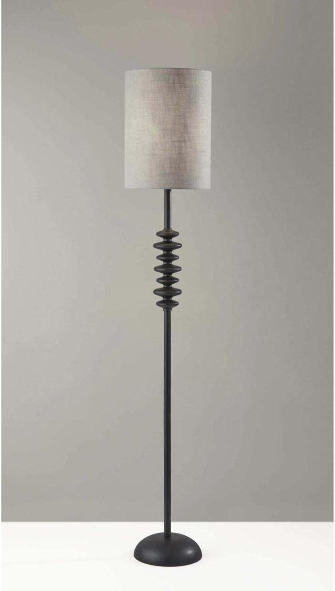 Beatrice Floor Lamp Black - Adesso: Contemporary Design, 68" Tall, Rotary Switch