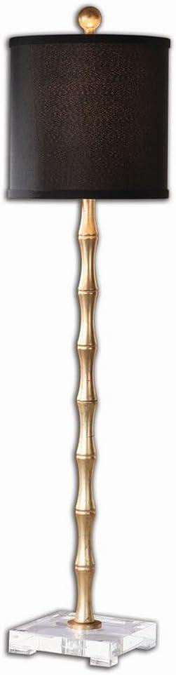Uttermost Quindici 36" Antique Gold Leaf Bamboo Buffet Table Lamp