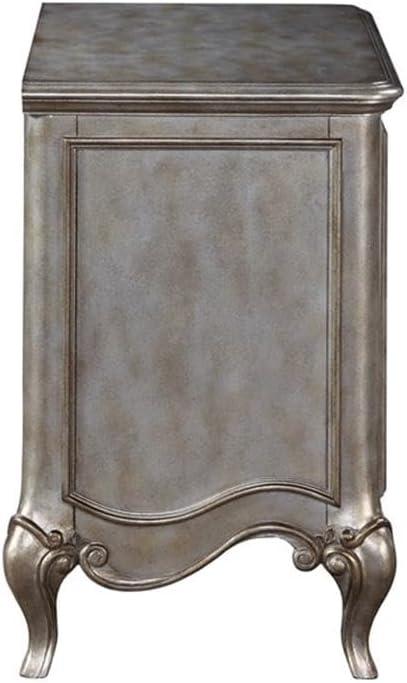 Esteban Nightstand (2 Drw), Antique Champagne (22203)