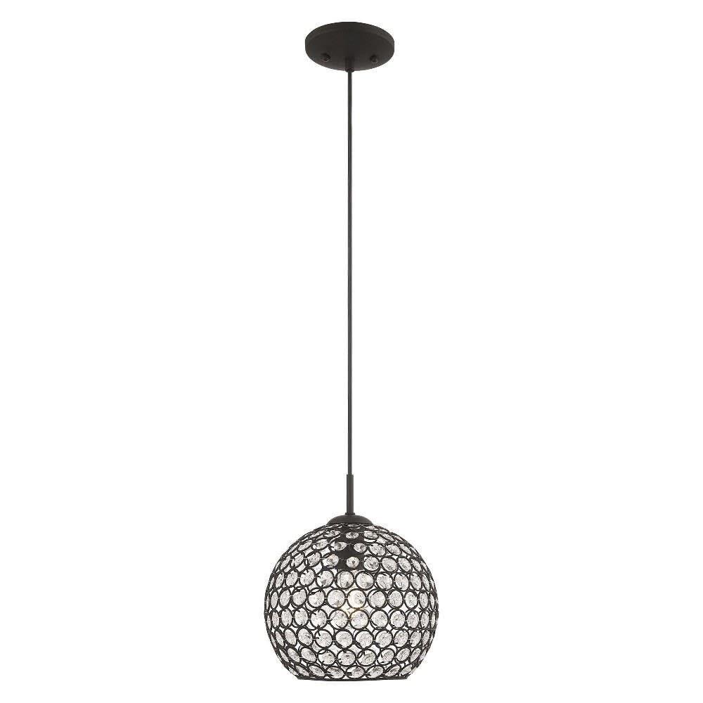 Livex Lighting Cassandra 1 - Light Pendant in  Black