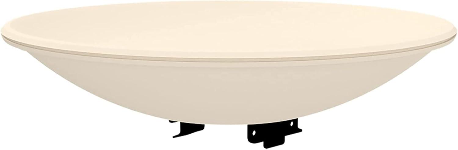 Allied Precision Heated Bird Bath on Mounting Bracket, Light Stone Color, 20" D