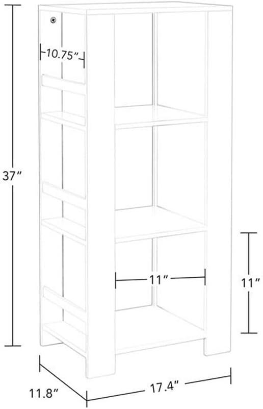RiverRidge Home RiverRidge Kids Bookshelf and Toy Organizer Tower with 3 Cubbies and 6 Bookracks for Playroom, Nursery, and Reading Book Nook