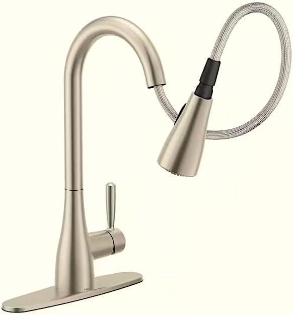 Stainless Steel Single Handle Pull-Down Kitchen Faucet