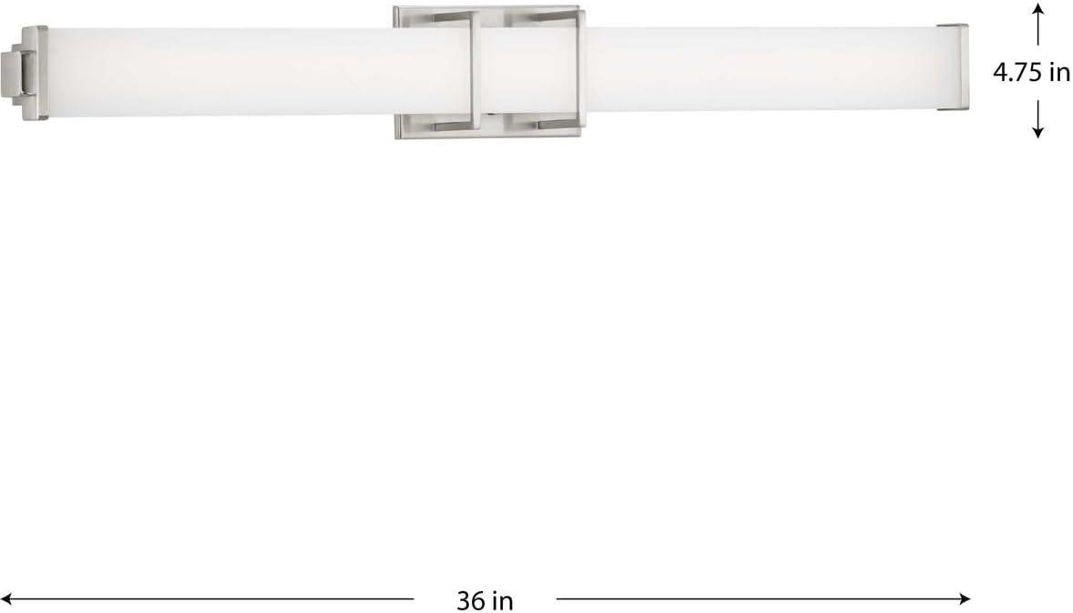 36" Brushed Nickel LED Dimmable Bath Vanity Light