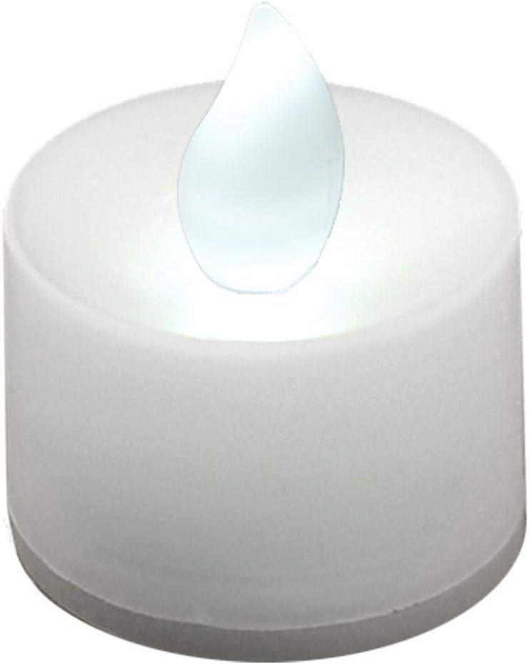 Cool White Flameless LED Tealight Candles Set of 12