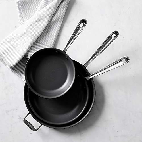 Nonstick Aluminum 3-Piece Fry Pan Set with Glass Lids