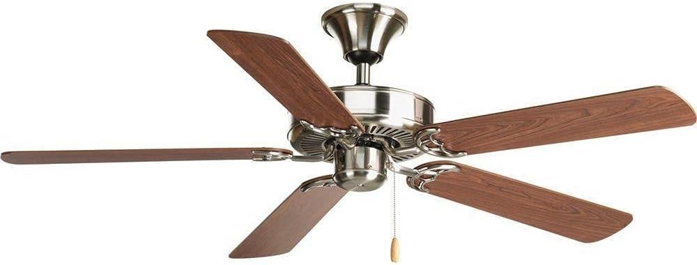P2501-09-Progress Lighting-AirPro - Wide - Ceiling Fan in Transitional style - 52 Inches wide by 13.5 Inches high-Brushed Nickel Finish