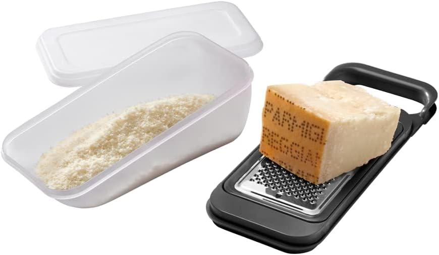 Italian Stainless steel grater with sealed container for cheese