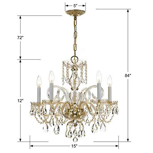 Crystorama Lighting - Five Light Chandelier - Crystal Crystal 5 Light Chandelier