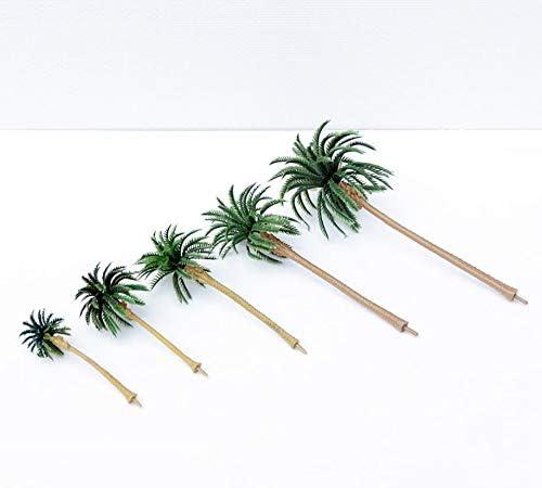 30PCS Mixed Model Trees Coconut Palm Scale Tree Diy Rainforest Scenery Layout