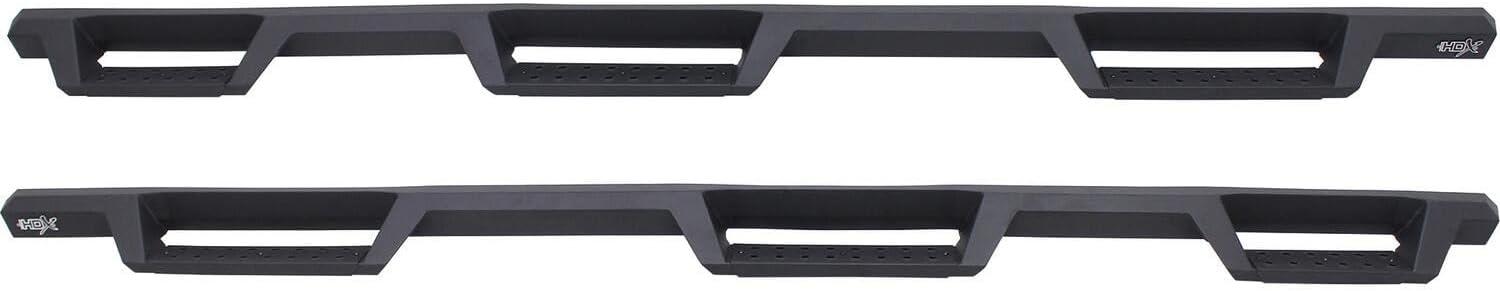 HDX Black Square Tube Wheel-to-Wheel Nerf Step Bars