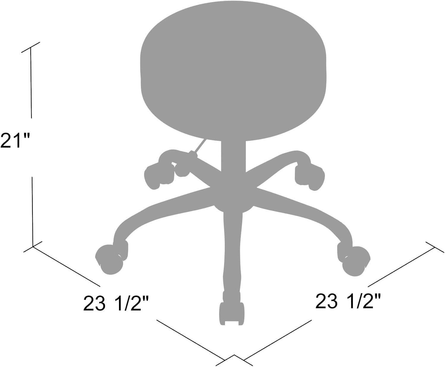 Boss Office & Home B240-BG Transitional Adjustable Upholstered Medical Stool, Beige