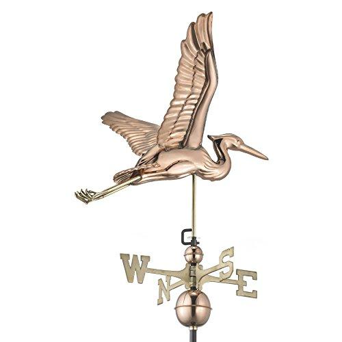 Blue Heron Bird Copper Weathervane