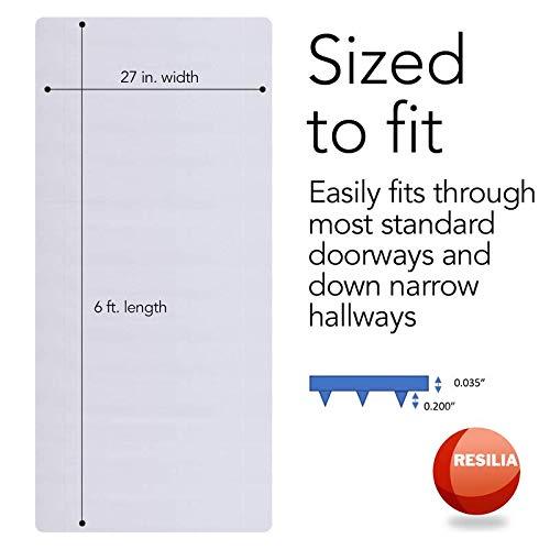 Resilia 27" x 6' Clear Vinyl Plastic Deep-Pile Floor Runner/Protector