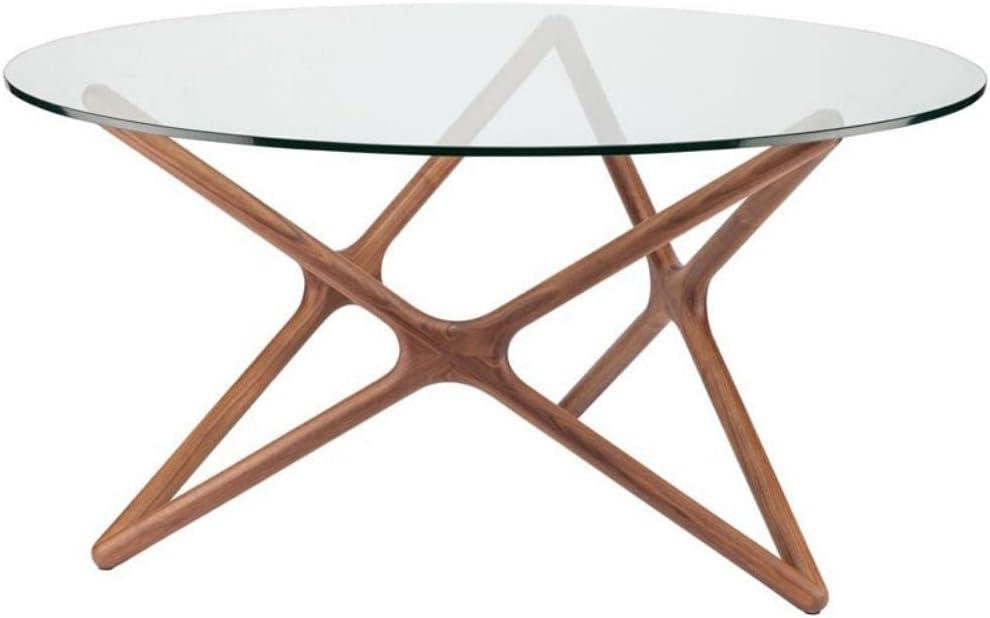 Elegant 32" Round Clear Tempered Glass Dining Table