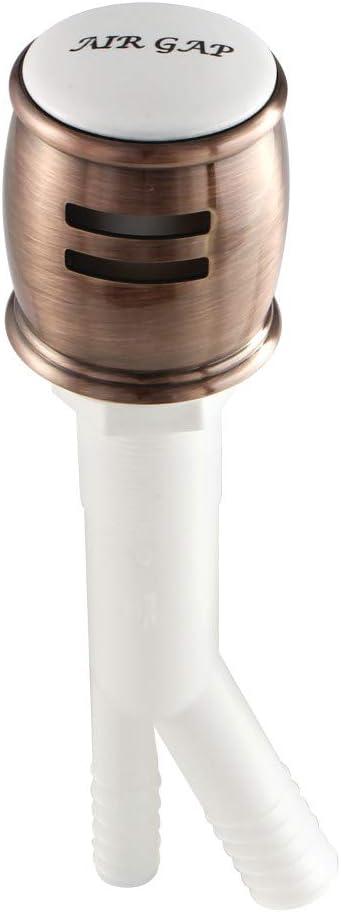 Kingston Brass K511AC Heritage Dishwasher Air Gap, Antique Copper