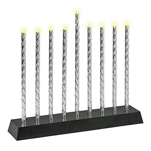 Rite Lite Diamond Cut LED Electric Menorah Hanukkah Menorah with Sequential Lighting, Chasing & Blinking Lights Elegant & Modern Chanukah Gifts Decor Jewish Holiday Party Favors Decorations