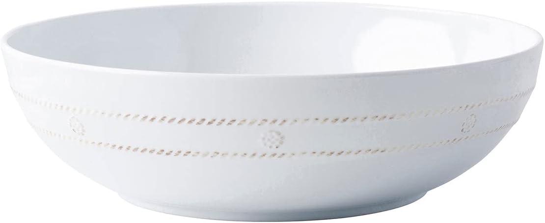 White Round Melamine 12" Serving Bowl