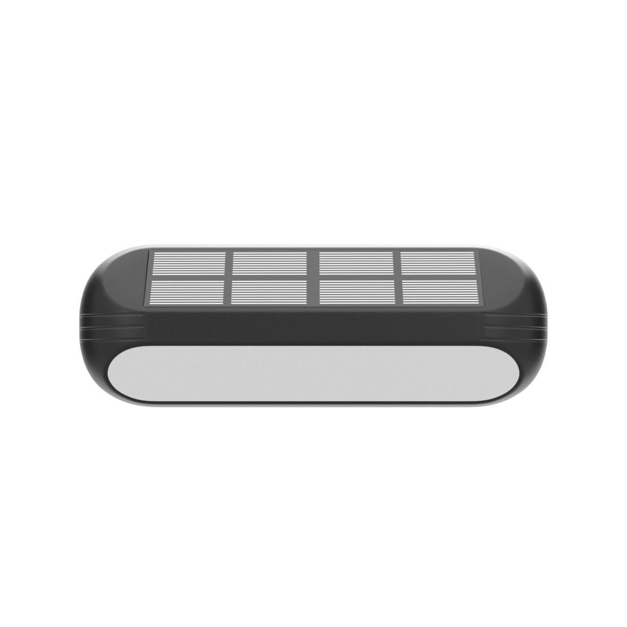 WdtPro Matte Black Solar Powered Integrated LED Step Light Kit (Set of 8)