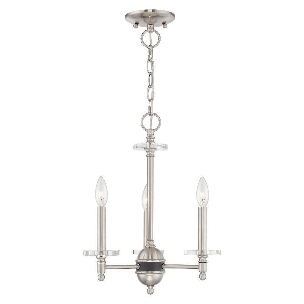 Livex Lighting Bennington 3 - Light Chandelier in  Brushed Nickel