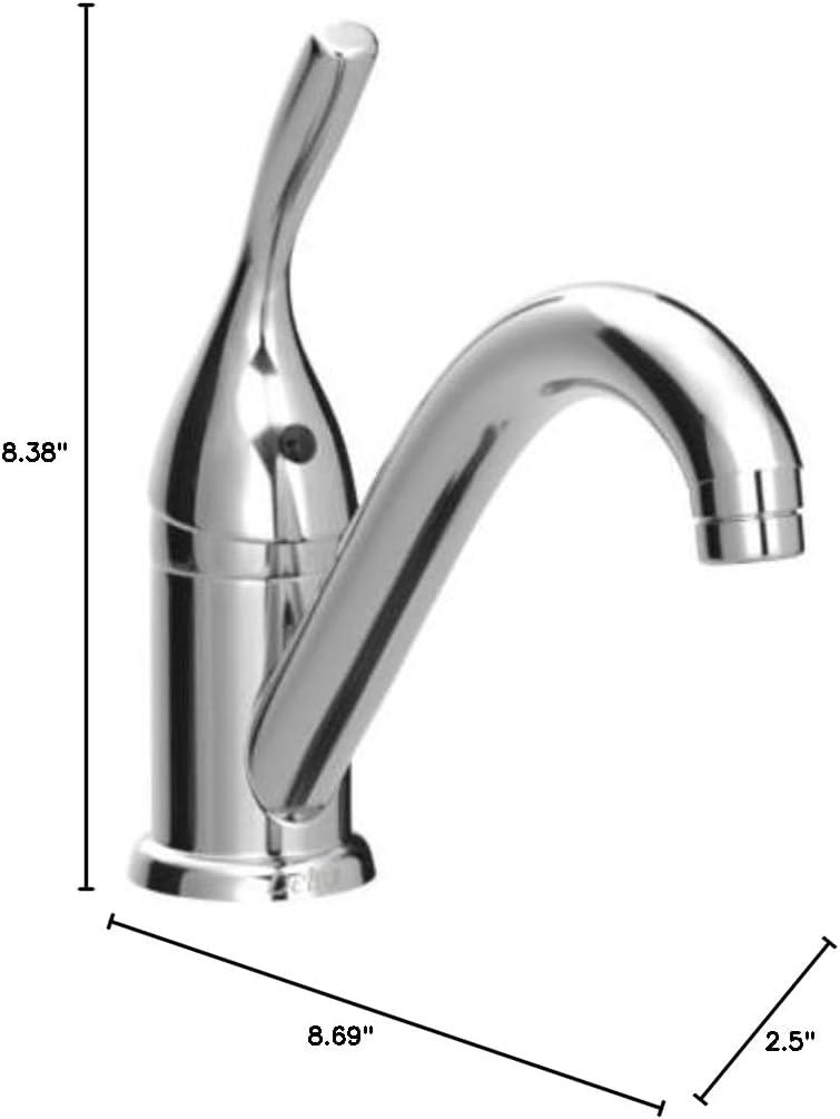 Chrome Single-Handle Deck Mounted Kitchen Faucet