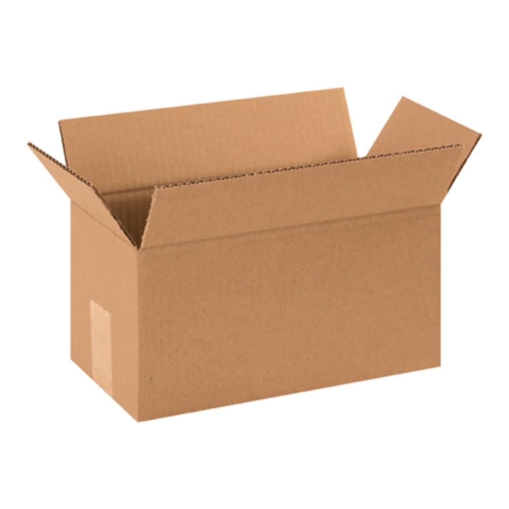 Eco-Friendly Kraft Corrugated Long Storage Boxes 12"x6"x5" - 25 Pack