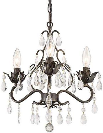 Crystorama Lighting - Three Light Mini Chandelier - Mini Chandelier - Paris