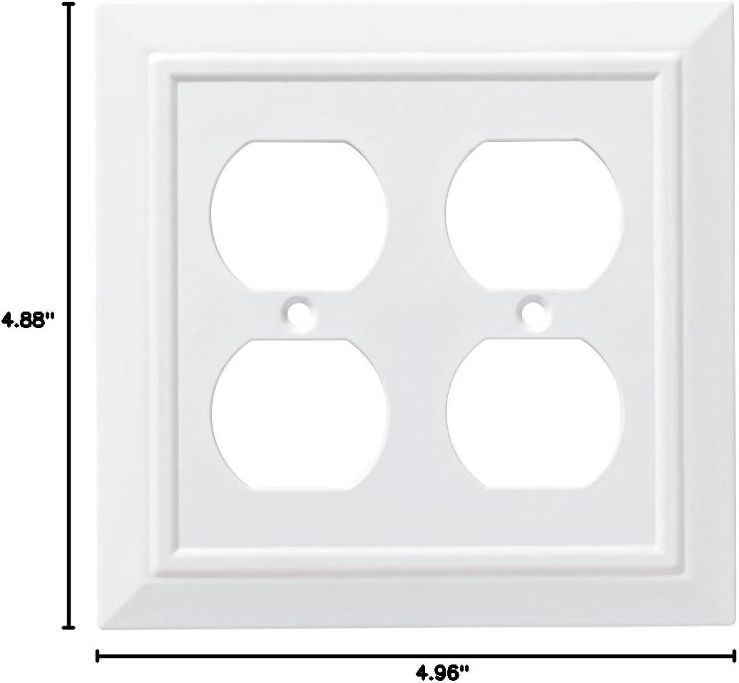 Franklin Brass Classic Architecture 2-Gang Duplex Outlet Wall Plate
